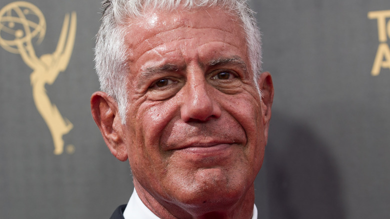 Anthony Bourdain at Television Academy red carpet