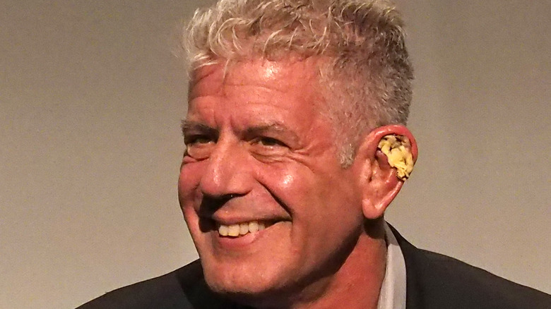 Anthony Bourdain smiling