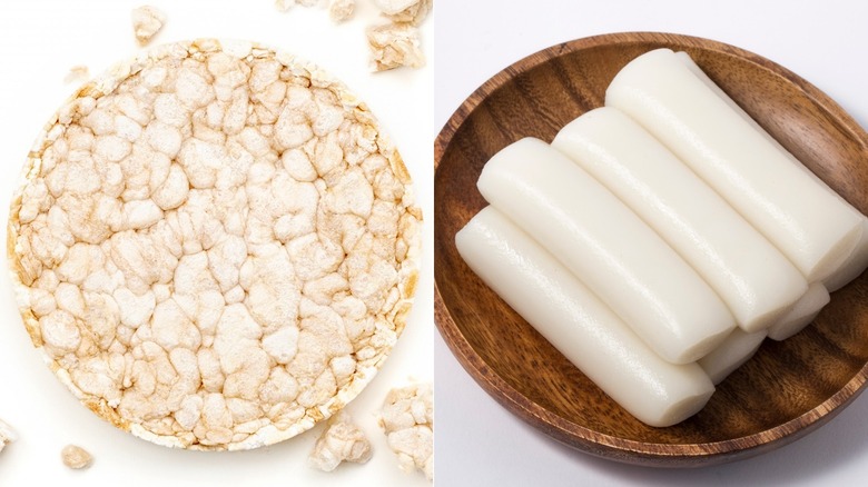 American and Asian rice cakes