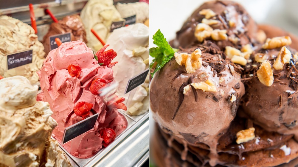 Gelato and ice cream