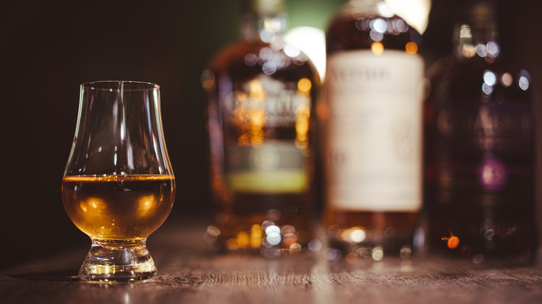 Whiskey in Glencairn glassware