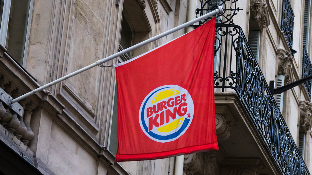 Burger King sign in Paris, France