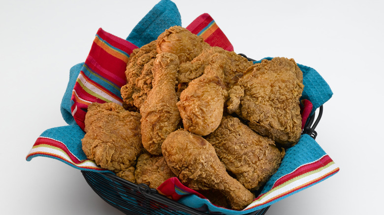 basket of fried chicken
