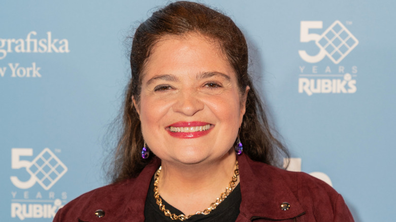 Alex Guarnaschelli smiling at an event