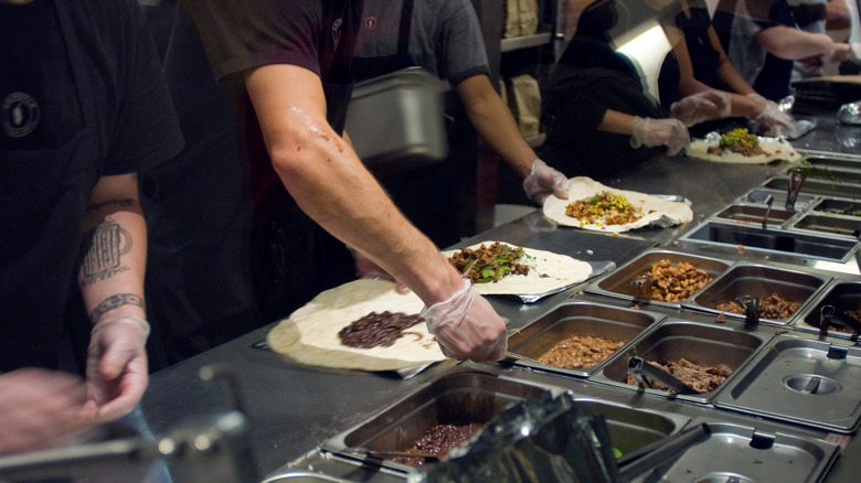 Chipotle workers