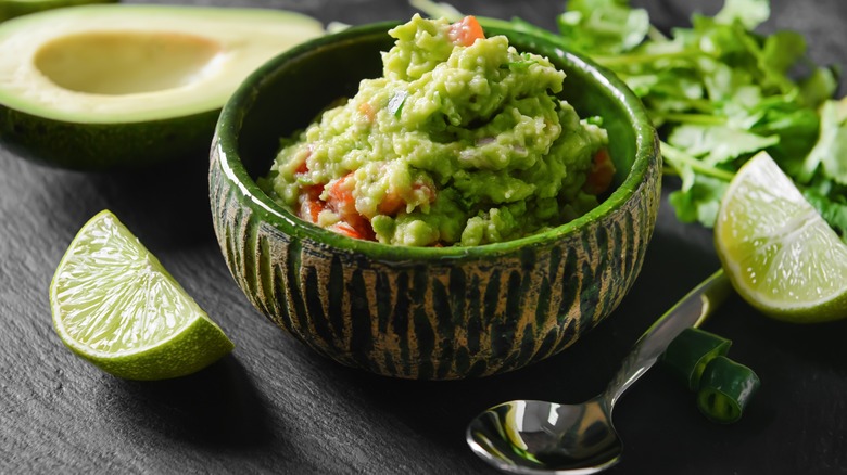 Bowl full of guacamole