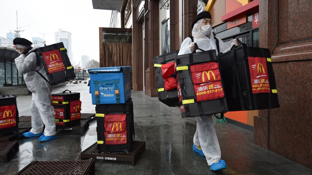 Chinese McDonald's workers protected against coronavirus