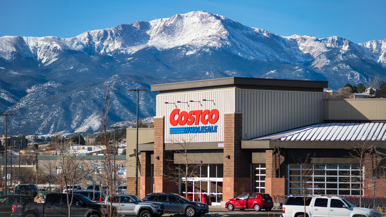 Colorado Costco is situated in front of snowy mountains