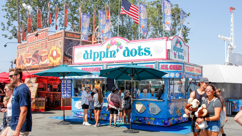 Dippin Dots stand at a fair