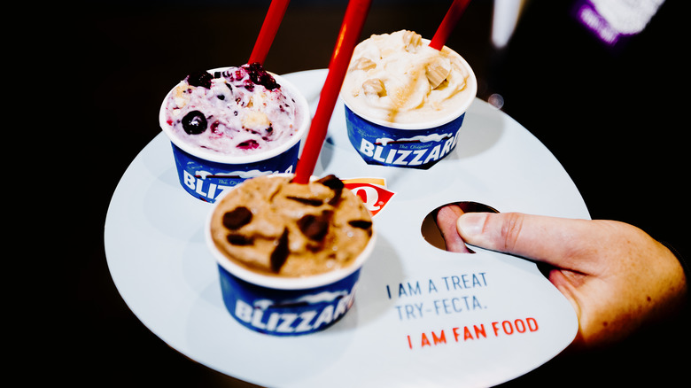 Dairy Queen blizzard samples