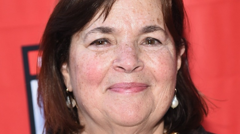 Ina Garten smiling pearl earrings