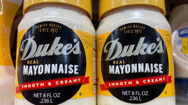 Two jars of Duke's Mayonnaise