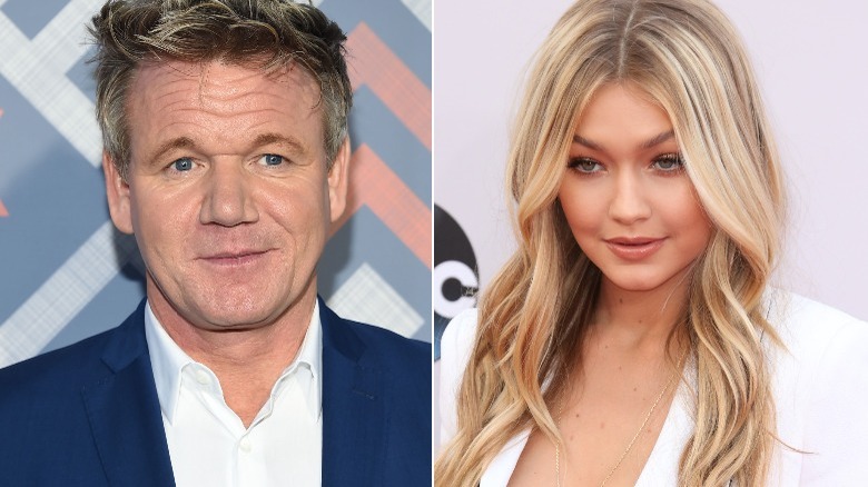Gigi Hadid and Gordon Ramsay