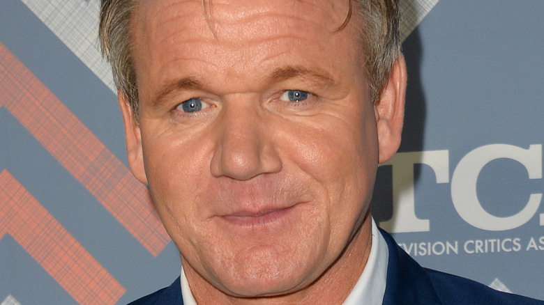 Gordon Ramsay smirking