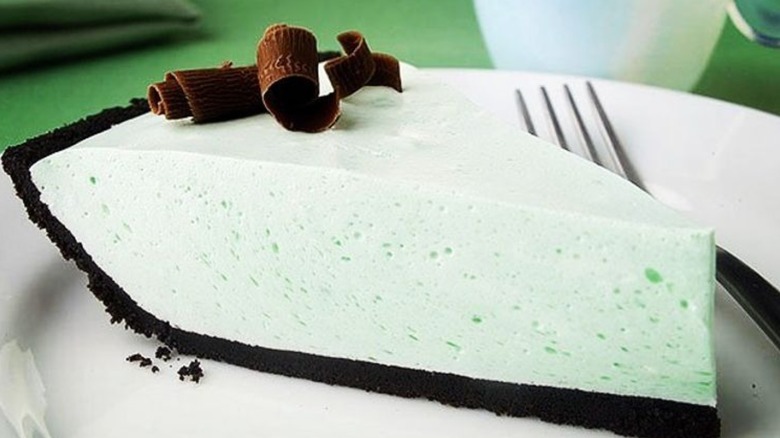 A slice of grasshopper pie