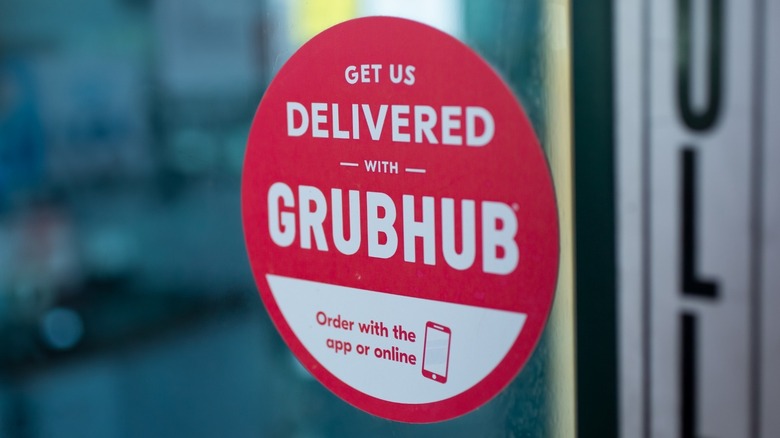 Grubhub sign in NYC