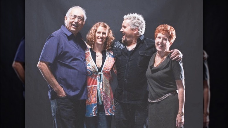 Guy Fieri family smiling