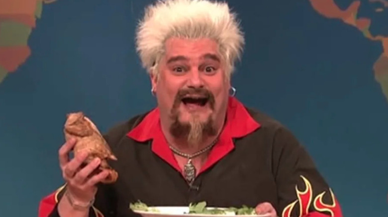 Bobby Moynahan playing Guy Fieri