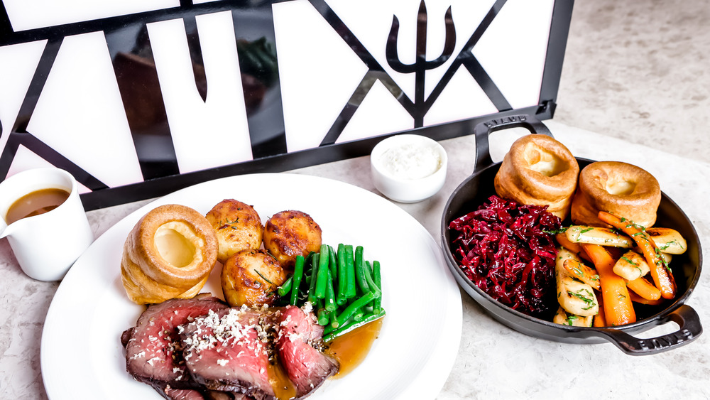 plates of food from the Hell's Kitchen restaurant