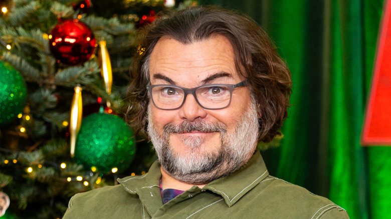 Close up of Jack Black making a silly face