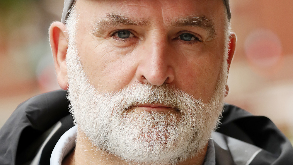 Jose Andres wearing baseball cap