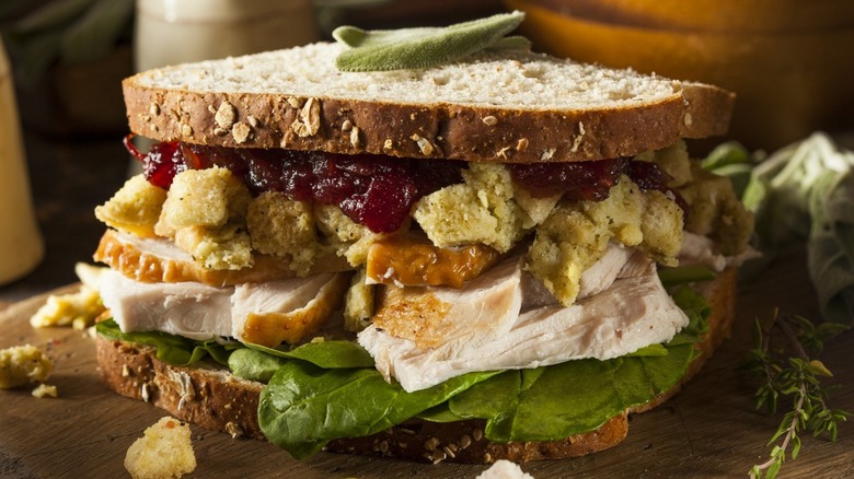 A turkey sandwich
