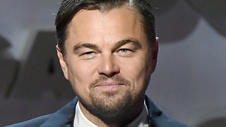 Leonardo DiCaprio smiling