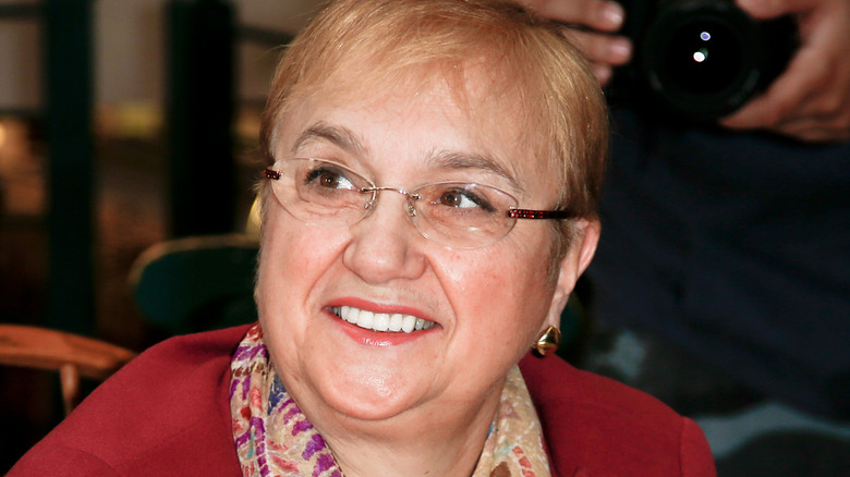 Lidia Bastianich smiles with glasses