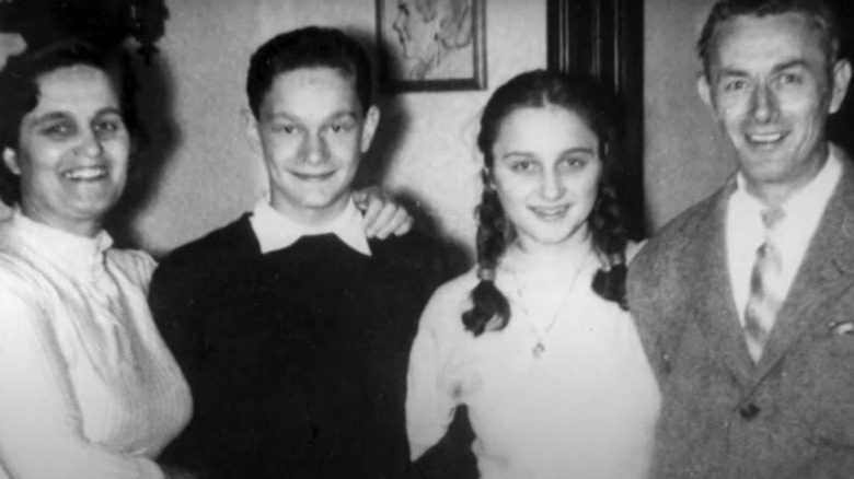Young Lidia Bastianich with family