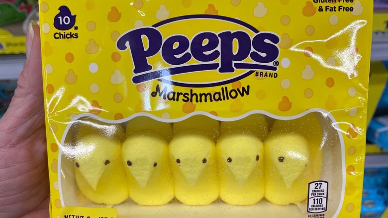 Container of chick Peeps