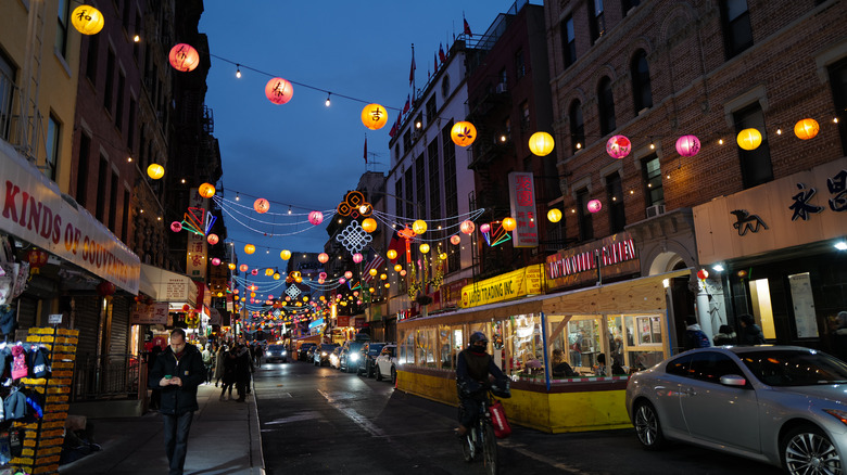 A street in Chinatown, Manhattan