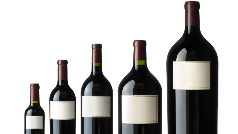 Wine bottle size comparison