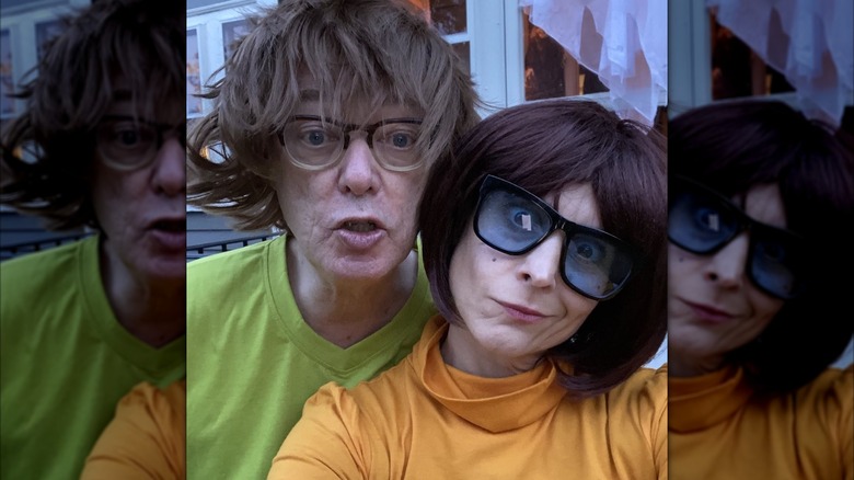 Christopher Kimball and Melissa Baldino dressed as Shaggy and Velma from "Scooby Doo"