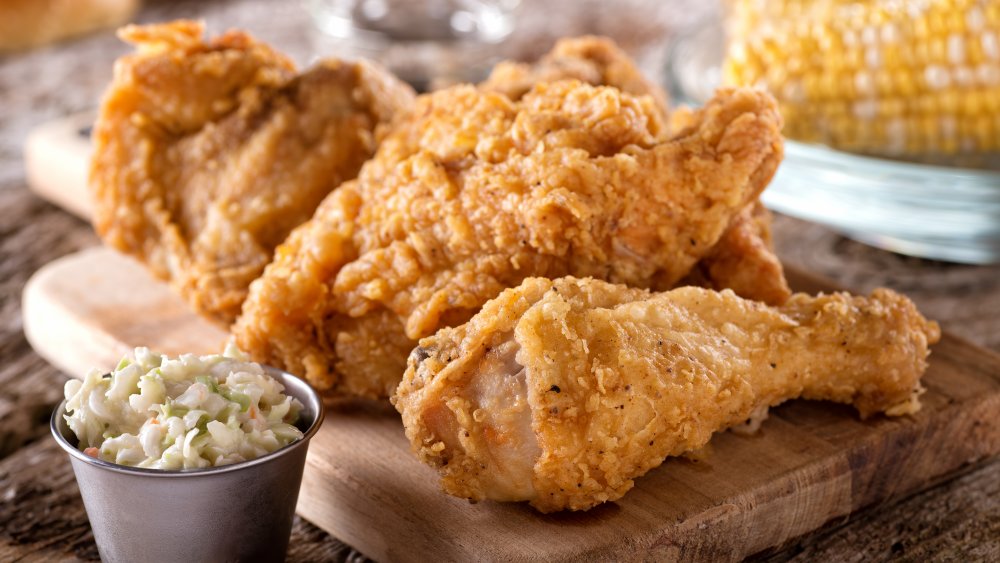 Fried chicken on a plate