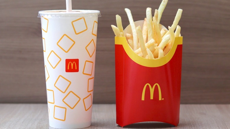 McDonald's fries and soda