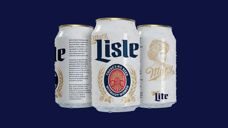 Cans of Miller Lite
