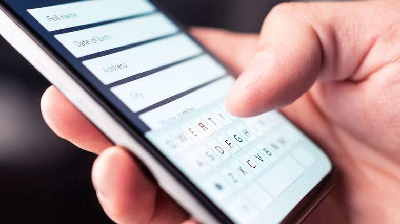 Mobile ordering concept shown by phone