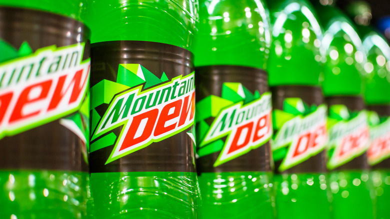 Mountain Dew on shelves 