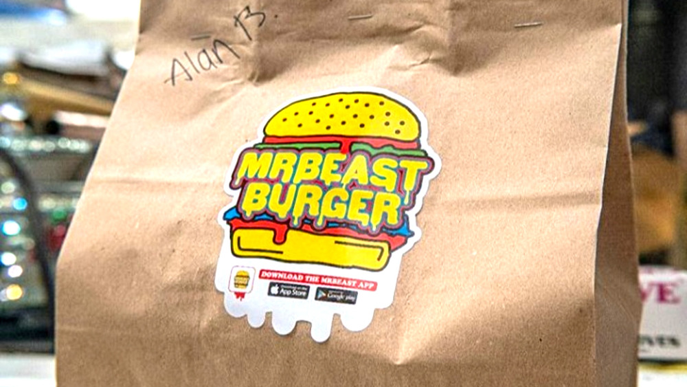 MrBeast Burger takeout bag