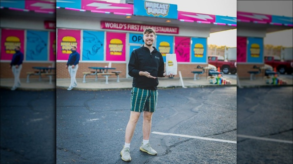 "MrBeast" Jimmy Donaldson at MrBeast Burger