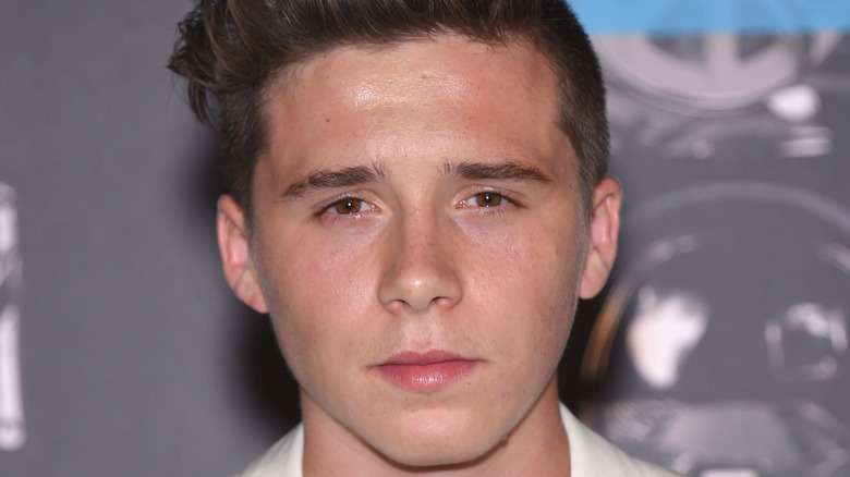 Close up of Brooklyn Beckham