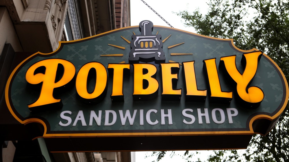 Potbelly Sandwich Shop storefront sign