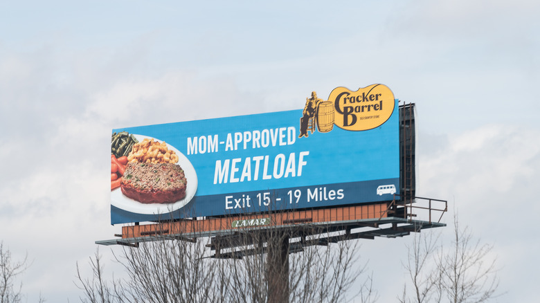 Cracker Barrel billboard
