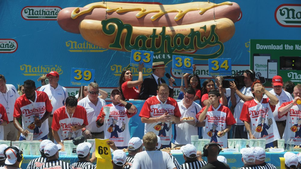 Nathan's hot dog eating contest