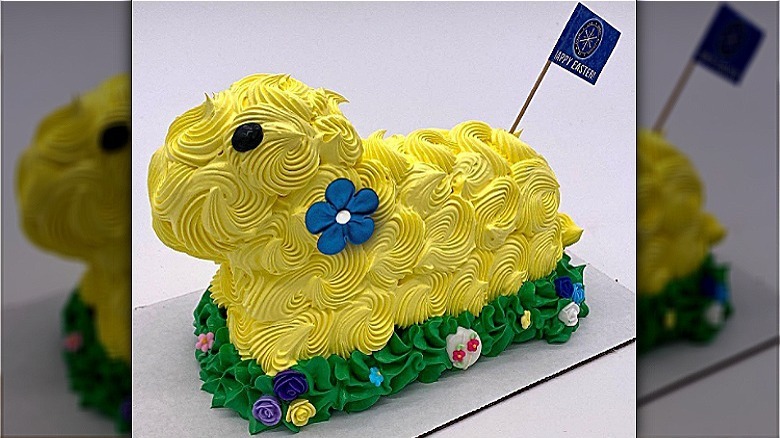 Butter lamb ice cream cake