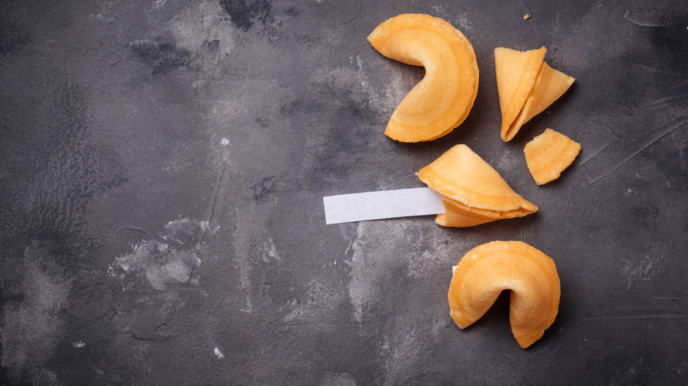 A picture of traditional fortune cookies