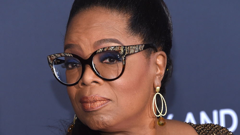 Oprah Winfrey wearing sparkly glasses