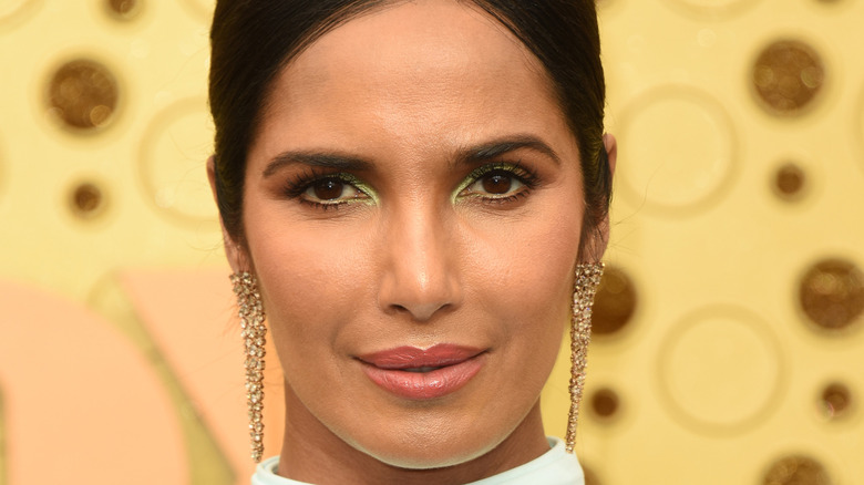 Padma Lakshmi on a red carpet