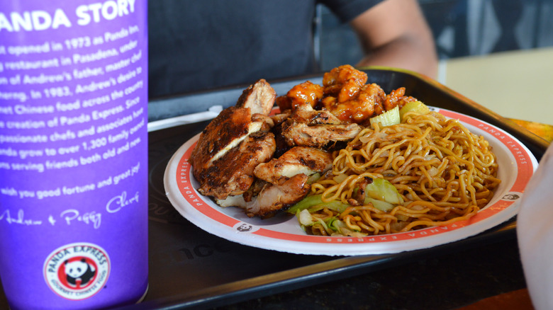 tray full of Panda Express