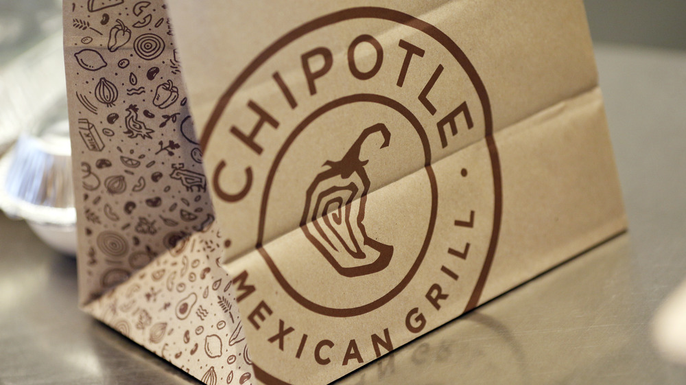 Chipotle to-go bag